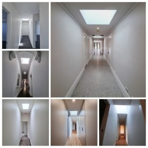 Image of Skylight through hallway in the houses.