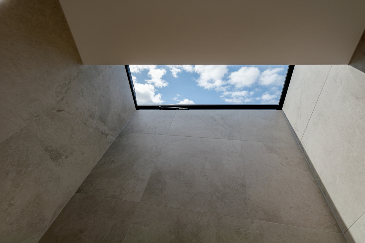 Tiled skylight shaft